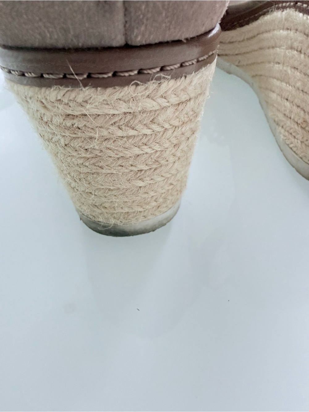 Nicole Nice Espadrille Wedge Sandal Nude size 8.5 - Picture 8 of 9